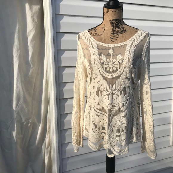 Anthropologie Tops - 💕FEB $14 SALE! 💕 Lace Embroidered Top